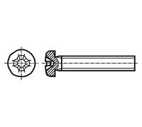 100X 1489038 Vite M2,5x6 0,45 Testa: Cilindro Phillips PH1 A2 Acciaio Inox BOSSA