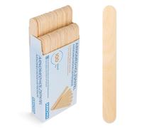 100x ARNOMED bastoncini in legno, spatola per il crafting 15x1,8cm, fai da te, bastoncini usa e getta per il crafting, spatola per cosmetici, accessori per il crafting, bastoncini per gelato in legno