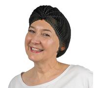 100x ARNOMED® Cuffie Monouso per Capelli 52 CM Negro, Cuffia Monouso per la Testa, Copricapo per Chirurgiche, Doccia & Igiene -Cuffie Usa & Getta Capelli, Retine per Capellii Alimentari