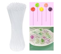 100x bastoncini di lecca-lecca trasparenti stampo fatto in casa per ragazze