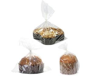 100x BUSTE sacchetti plp per Panettone, COLOMBA, Pandoro - NEUTRE Trasparenti - ideale per panettoni/colombe da 500 gr, 750 gr e 1000 gr - 35x45cm