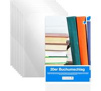 100x Copertina per libro chiara e trasparente - Copertina e fodera per quaderno - DIN A4 - ideale per la protezione di libri, quaderni, libri di testo e quaderni