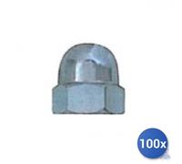 100x Dado Cieco Zincato E-100 Mm 14