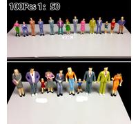 100x Dipinto Personaggi Sabbia da Tavolo Modello 1:50 Scala Personaggi,Colorato