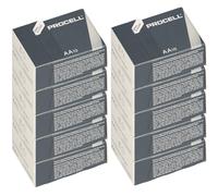 100X Duracell Procell MN1500 Mignon AA LR6 Batteria