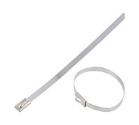 100X Fascette BMS1345 L: 125mm W: 4,6mm AISI 304 Acciaio Inox 890N BM GROUP