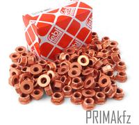100x Febi BILSTEIN Collettore di Scarico Dado Rame M8 X 1,25 Mercedes BMW VAG