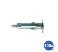 100x Fischer tassello Acciaio Sbs A Vite E-100 9.4 - Mm 9