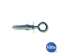 100x Fischer tassello Acciaio Sbs Occhiolo Chiuso E-100 9.3 - Mm 9