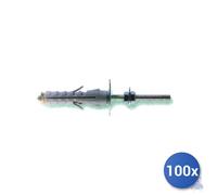 100x Fischer tassello Nylon Sb Vite Doppia E-100 9.5 - Mm 9