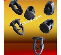 100x For Car Number Plate Black Plastic Blind Rivets Snap Fasteners Kit