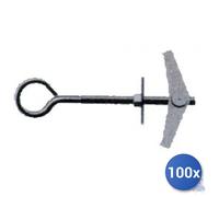 100x Maurer Tassello Ad ancora Acciaio Zincato Occhiolo Chiuso E-100 Mdo/101 14