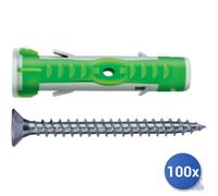 100x Maurer Tassello Bicomponente universale Plus Con Vite Tps E-100 Mm 5X27