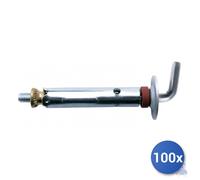 Tassello acciaio mini gancio corto mm 6 m 3/30 cf=pz 200