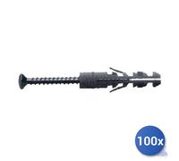 100x Maurer Tassello nylon Con Vite Tsp Pozi E-100 Mv/107 Mm 10