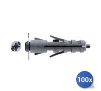 100x Maurer Tassello nylon + Pitoneria Con Vite Tsc E-100 Mb115 Mm 12