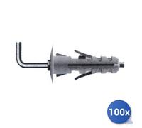 100x Maurer Tassello nylon + Pitoneria Gancio Medio E-100 Mb102 Mm 9