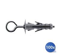 100x Maurer Tassello nylon + Pitoneria Occhiolo Chiuso E-100 Mb105 Mm 9