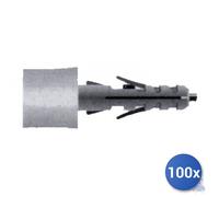 100x Maurer Tassello nylon + Pitoneria Paracolpo E-100 Mb 210 Nero