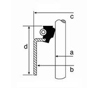 100x Paraolio stelo valvola Lato aspirazione FPM (Fluoro-Caucciù) 49472862