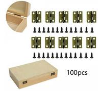 100x Piccola Scatola Cerniere Porta Gioielli Rétro Bambola Mini-Hinges