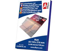 100x Plastificatrici Albyco A5 2x80 Mic | Protezione Opaco e Pro | Pochetti Albyco A5 opachi: protezione duratura e finitura antiriflesso di qualità professionale! Per le tue idee.