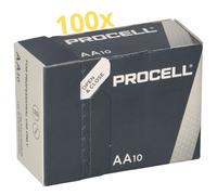 100X PROCELL (Ex DURACELL) MN1500 Scatola Da 100 AA LR06 Mignon
