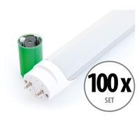 100x Set Tubo Neon LED Fluorescente 150cm Risparmi Energetico Plafoniera Fredda