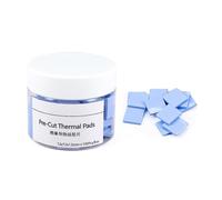 100X Silicone Caldo Trasferimento Pad 12x12x1.5mm Comprimibile Assorbimento Shock per Fattori Elettronici Refrigerazione Addons