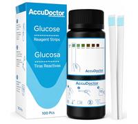 100x Strisce Test Urine per Glucosio AccuDoctor - Striscia Reattiva Urina per Controllo Glicemia e Diabete, Stick Test Urinario Rapido, Monitoraggio Livelli di Glucosio, Kit 100 Confezione
