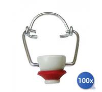 100x TAPPO METALLICO PER BOTTIGLIONI E-100
