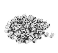 100x Testa Piatta Rivetto Dado Inserire Inserto Filettato M6 Acciaio Inox