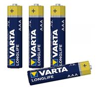 100x VARTA Longlife AAA Micro Alcaline Batteria 4er Blister LR03 MN2400 1,5 V