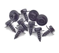 100x You.S Vite+Beilagscheibe Vite di Fermo 6 X 16 MM Universale Nero
