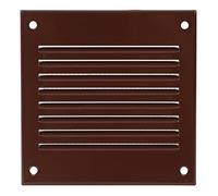 100x100mm Griglia di Ventilazione con Zanzariera - Griglie D'Aerazione in Metallo - Acciaio, Marrone