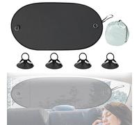 100x50 cm Parasole Auto Per Lunotto Posteriore,Parasole Auto Bambini, Aletta Parasole Pieghevole Per Lunotto Auto Con Ventose e borsa di stoccaggio,Visiera per Lunotto Posteriore in Rete,Protezione UV