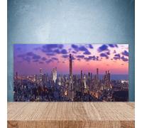 100x50 Paraschizzi in Vetro Temperato Case di città Decorazione