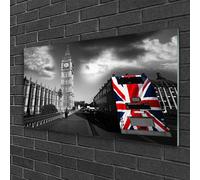 100x50 Quadro Immagine Arte da Parete Vetro Architettura della città