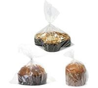 100xBUSTE sacchetti plp per Panettone, COLOMBA, Pandoro - NEUTRE Trasparenti - ideale per panettoni/colombe da 500 gr, 750 gr - 30x40cm (100)