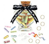 101 capsule con messaggio in una bottiglia, per amicizia, amore, coppie, regali per coppie, lettere d'amore, regali carini per fidanzata, fidanzato, moglie, marito e amico