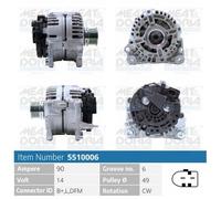 101 CV Alternatore per VW Polo Tre Vol 9A4, 9A2, 9N2, 9A6 1.6 Total Flex KW 74 C