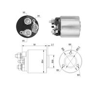 101 CV Elettromagnete Motore d'avviamento per OPEL Astra G Tre Vol T98 1.6 16V K