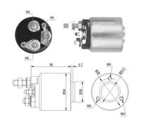 101 CV Elettromagnete Motore d'avviamento per OPEL Astra G Tre Vol T98 1.6 16V K