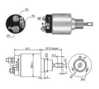 101 CV Elettromagnete Motore d'avviamento per OPEL Astra G Tre Vol T98 1.6 16V K
