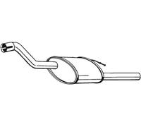 101 CV SILENZIATORE POSTERIORE PER FORD Focus CAS/Furg/Prom DNW 1.6 KW 74 CV 101