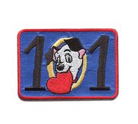 101 Dalmatiner Lucky - Toppe termoadesive Patch Toppa ricamate, misura: 6,3 x 4,5 cm