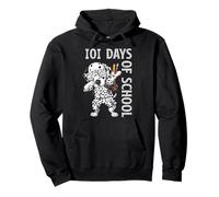 101 Days School Dabbing Dabbing Dog Teachers Kids Felpa con Cappuccio