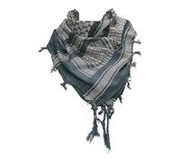 101 INC Kefiah Shemag palestinese 100% cotone 100 x 100 cm vari colori (Grigio - Beige)