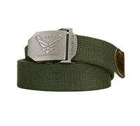 101 INC Pro-Line Cintura con fibbia in metallo US Air Force USAF Aviazione Americana (46-115, Verde)