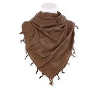 101 INC Professional Kefiah Shemag palestinese 100% cotone 100 x 100 cm vari colori (Marrone)